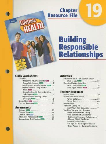 Responsible Relationships Concept Review Lifetime Health Answers Epub