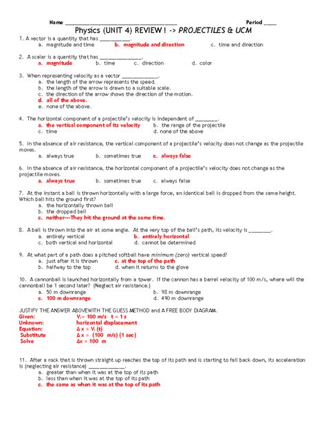 Responsive Ed Answer Key Physics Unit 4 Epub