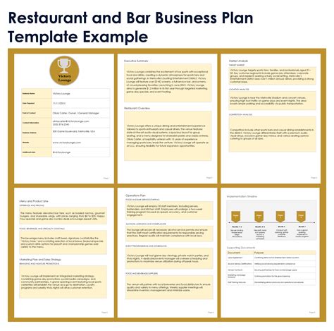 Restaurant Business Plan Template