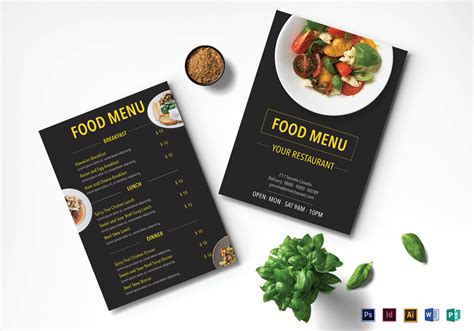 Restaurant Menu Design Templates