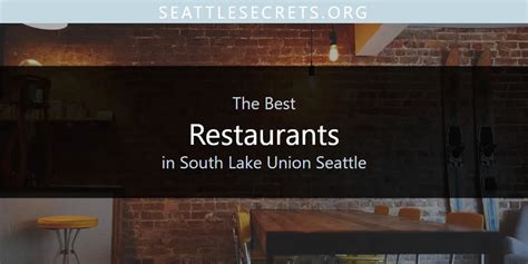 Restaurants in South Lake Union: A Culinary Adventure for Every Taste