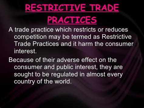 Restrictive Trade Practices and Public Interest Reader