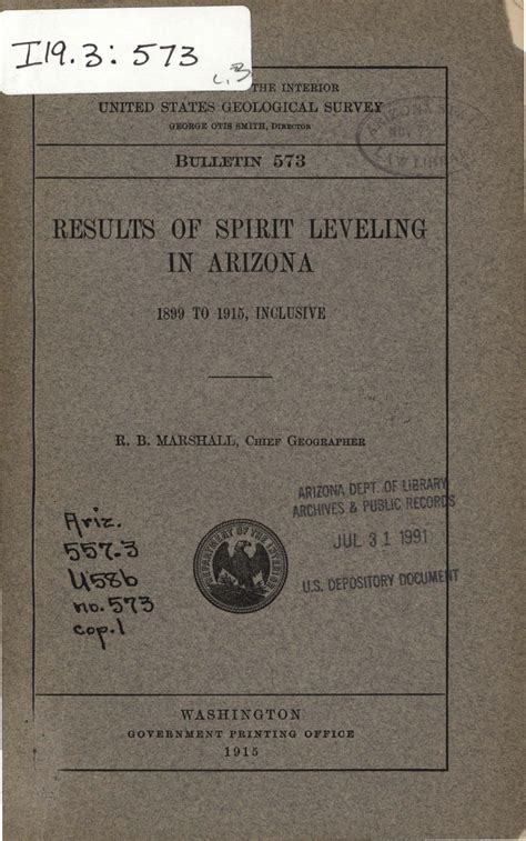 Results of Spirit Leveling in Iowa; 1896 to 1913 Reader