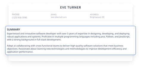 Resume Summary Generator AI: Write a Stellar Resume Summary in 5 Seconds