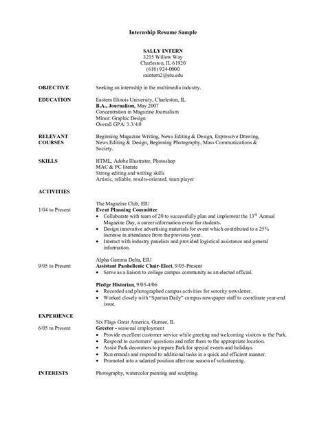 Resume Templates Objectives Examples