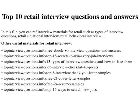 Retail Job Interview Answers Kindle Editon