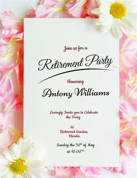 Retirement Invitation Templates
