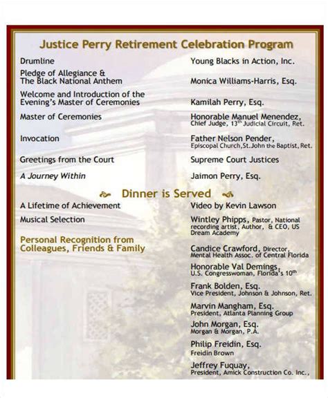 Retirement Program Template