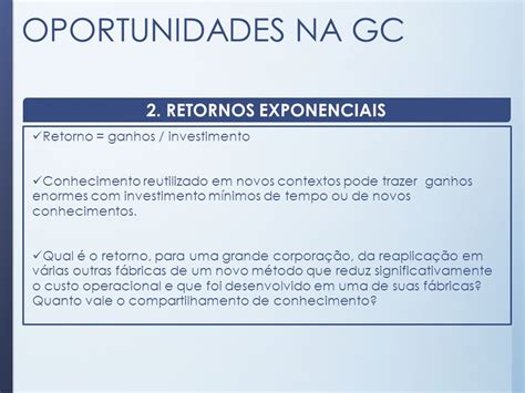 Retornos Exponenciais: