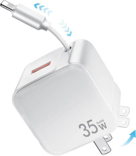 Retractable Wall Travel Charger Thunderbolt Doc