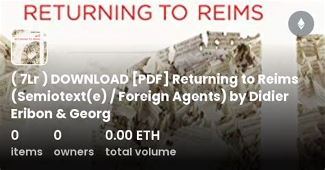 Returning Reims Semiotext Foreign Agents Kindle Editon