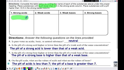 Review And Reinforcement Answer Key Acids Doc