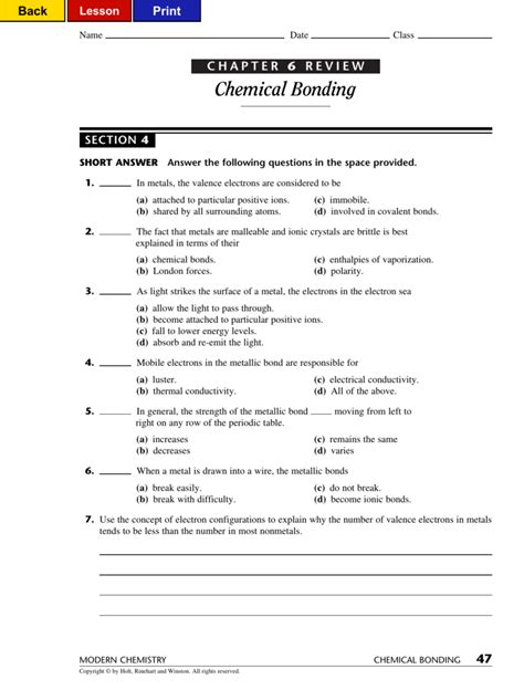 Review Chemical Bonding Answer Key Reader