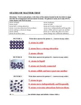 Review States Of Matter Test Answers PDF