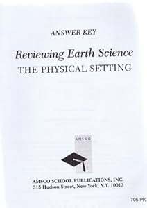 Reviewing Earth Science Physical Setting Answer Key PDF