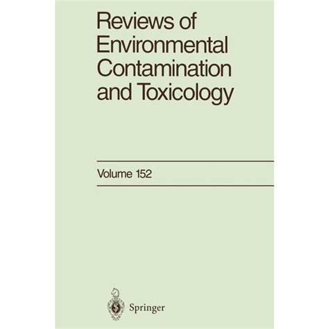 Reviews of Environmental Contamination and Toxicology Kindle Editon