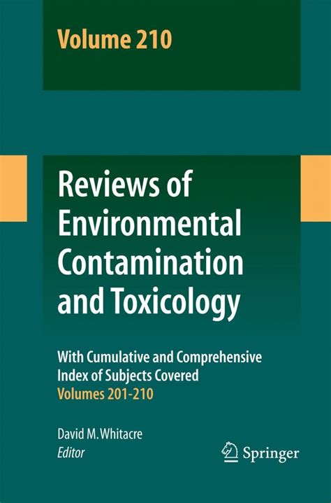 Reviews of Environmental Contamination and Toxicology, Vol. 160 1st Edition Doc