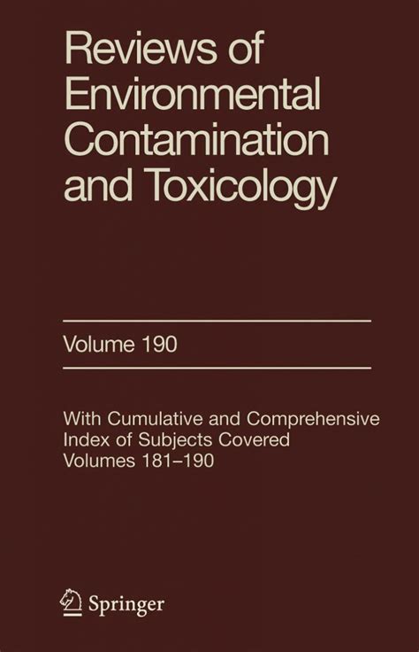 Reviews of Environmental Contamination and Toxicology 150 Doc