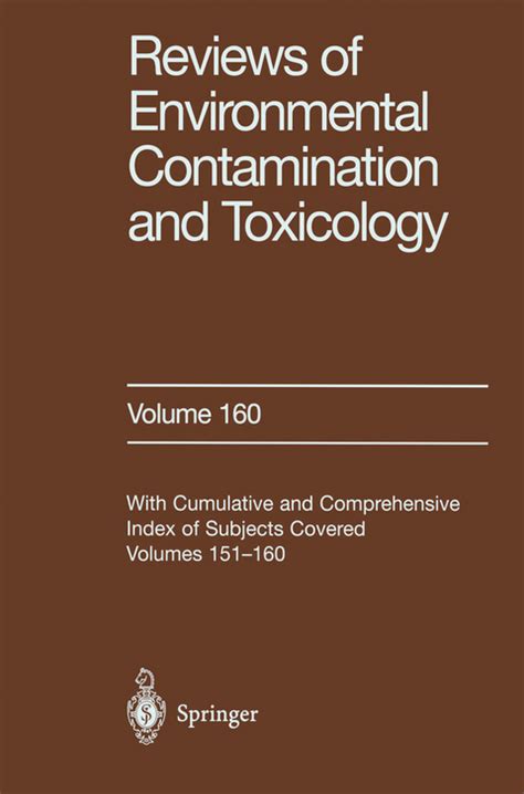 Reviews of Environmental Contamination and Toxicology 158 Kindle Editon