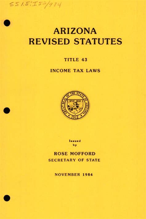 Revised Statutes of Arizona Doc