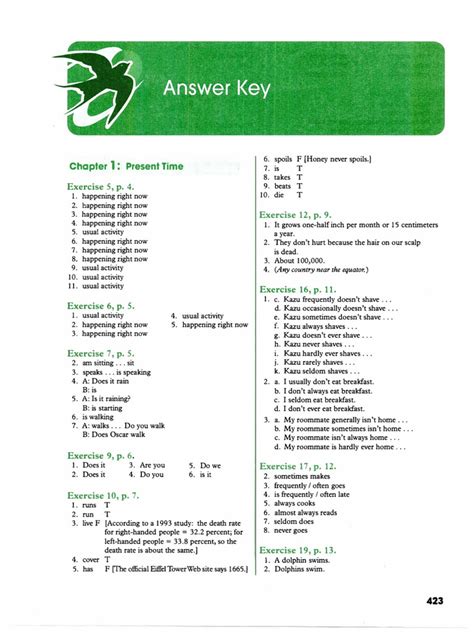 Revista Answer Key Fourth Edition Reader