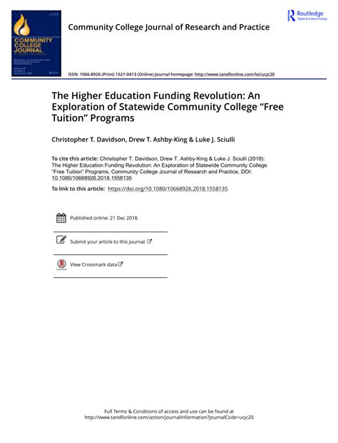 Revolutionizing Higher Education with Free Tuition