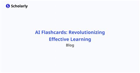 Revolutionizing Learning with AI-Powered Flashcards