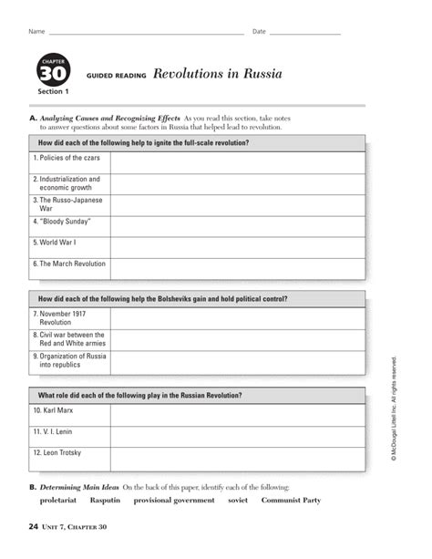 Revolutions In Russia Section 1 Guided Answers Epub