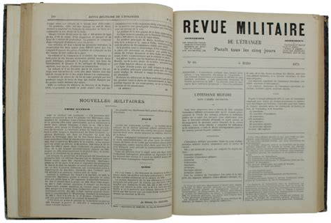 Revue Militarie de L Tranger PDF