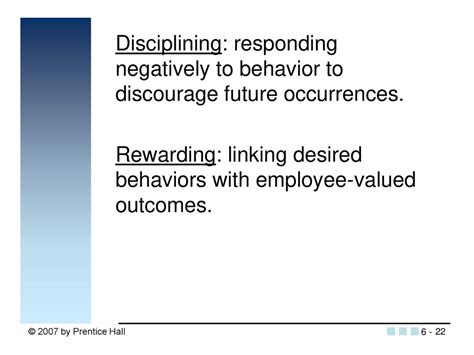 Rewarding Desired Behaviors: