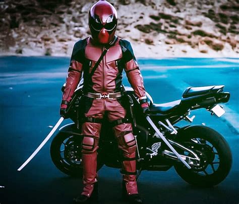 Ride in Style and Mayhem with Deadpool's Signature Motorcycle Suit