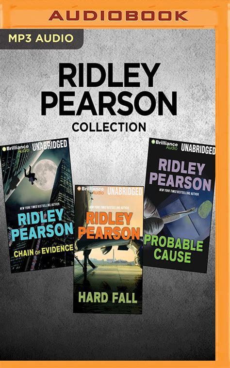 Ridley Pearson Collection Chain of Evidence Hard Fall Probable Cause Reader