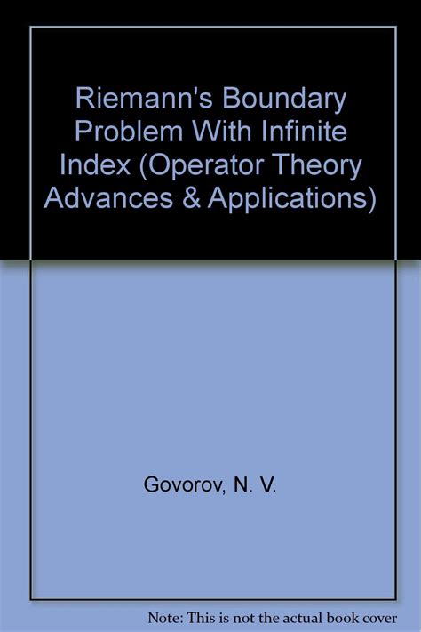 Riemann's Boundary Problem with Infinite Index Epub