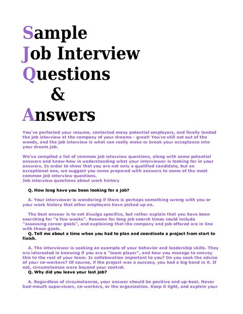 Right Answers To Job Application Questions Reader