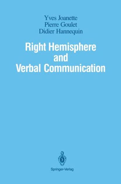 Right Hemisphere and Verbal Communication 1st Edition PDF