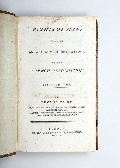Rights of man being an answer to Mr Burke s attack on the French revolution Eighth edition By Thomas Paine  Reader