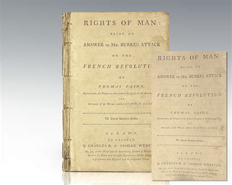 Rights of men sic being an answer to Mr Burke s attack on the French Revolution By T Pain sic Volume 2 of 2 PDF