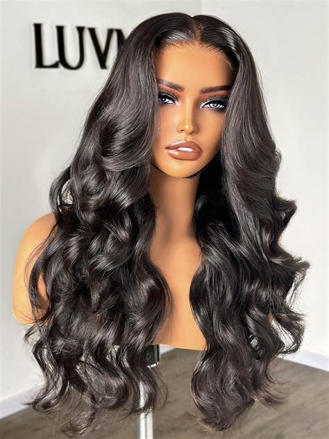 Rihanna Marvellous Long Body Wave Glueless Lace Human Hair Wig 22 Inches