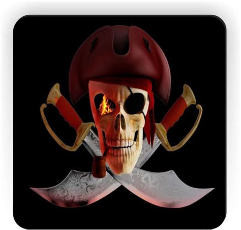 Rikki KnightTM Pirate Skull Swords Reader