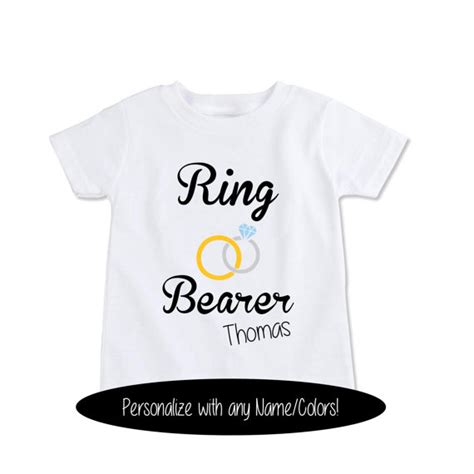 Ring Bearer T-Shirt: A Timeless Tradition to Elevate Your Wedding Ceremony