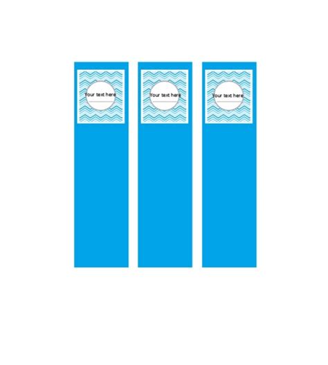 Ring Binder Spine Label Template
