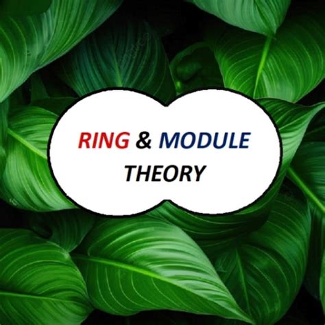 Ring and Module Theory Epub