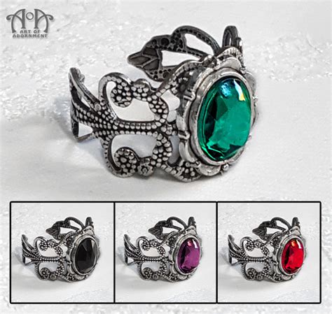 Rings with Crystals: Adornments of Enchantment