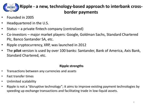 Ripple: A 10-Fold Revolution in Interbank Transactions