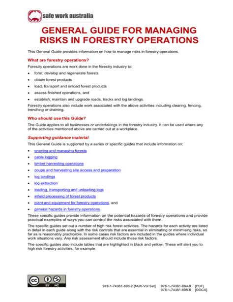 Risk Analysis in Forest Management 1st Edition Doc