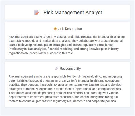 Risk Management Career Description