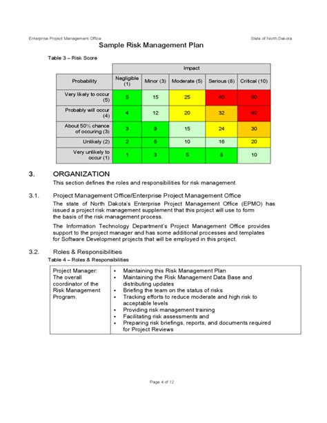 Risk Management Plan Template Taylored Solutions Kindle Editon