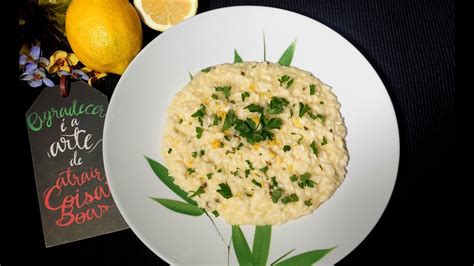 Risoto Cítrico: Uma Delícia de Limão Siciliano