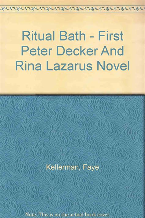Ritual Bath First Peter Decker And Rina Lazarus Novel PDF