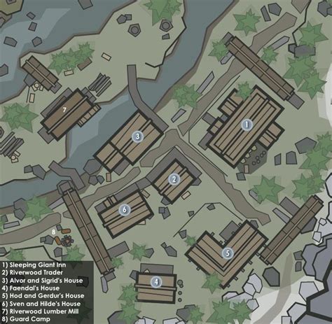 Riverwood Map Skyrim: An Immersive Guide to the Village's Layout